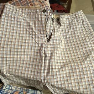 AE plaid shorts